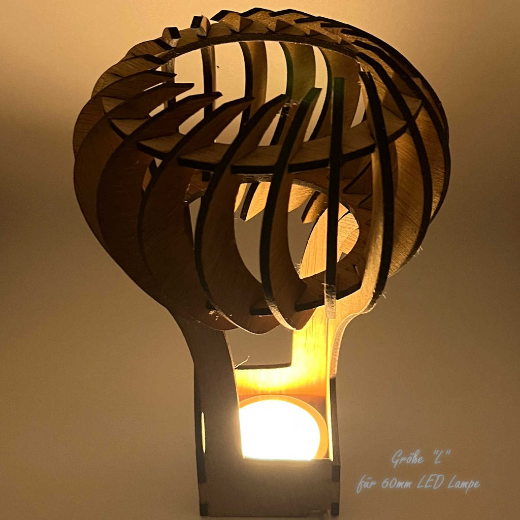 Große Heißluftballon-Lampe leuchtend mit USB-LED