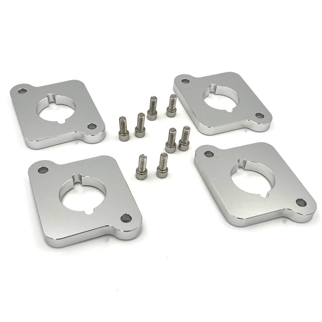 Zündspulenadapter aus Aluminium, CNC-gefräst, 4 Stück mit Edelstahlschrauben