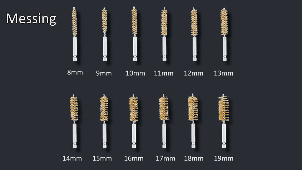 Messing-Bürsten Ø 8 bis 19 mm