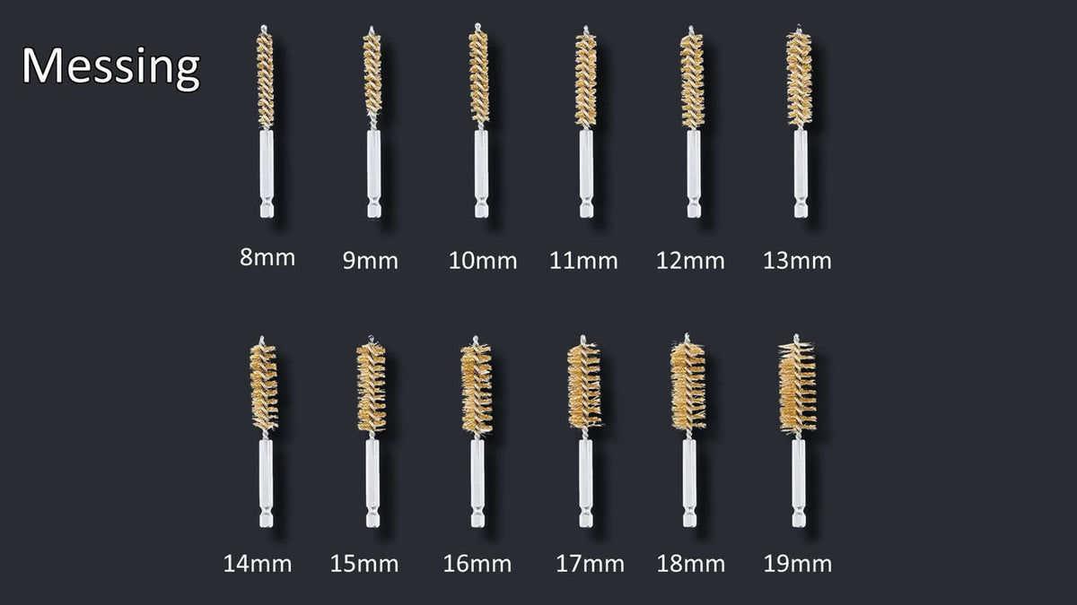 Messing-Bürsten Ø 8 bis 19 mm