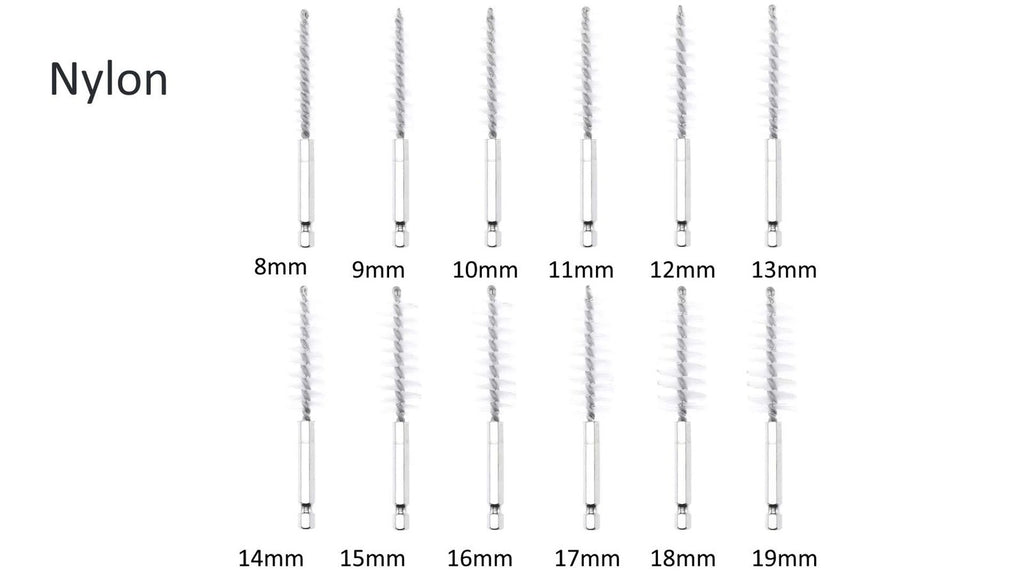 Nylon-Bürsten Ø 8 bis 19 mm