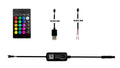 RGB LED Controller V3 Set mit Funkfernbedienung, USB-Adapter und Litzen-Adapter
