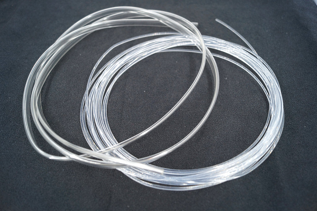 Lichtleiter mit Lasche Transparent für LED Ambientebeleuchtung Meterware