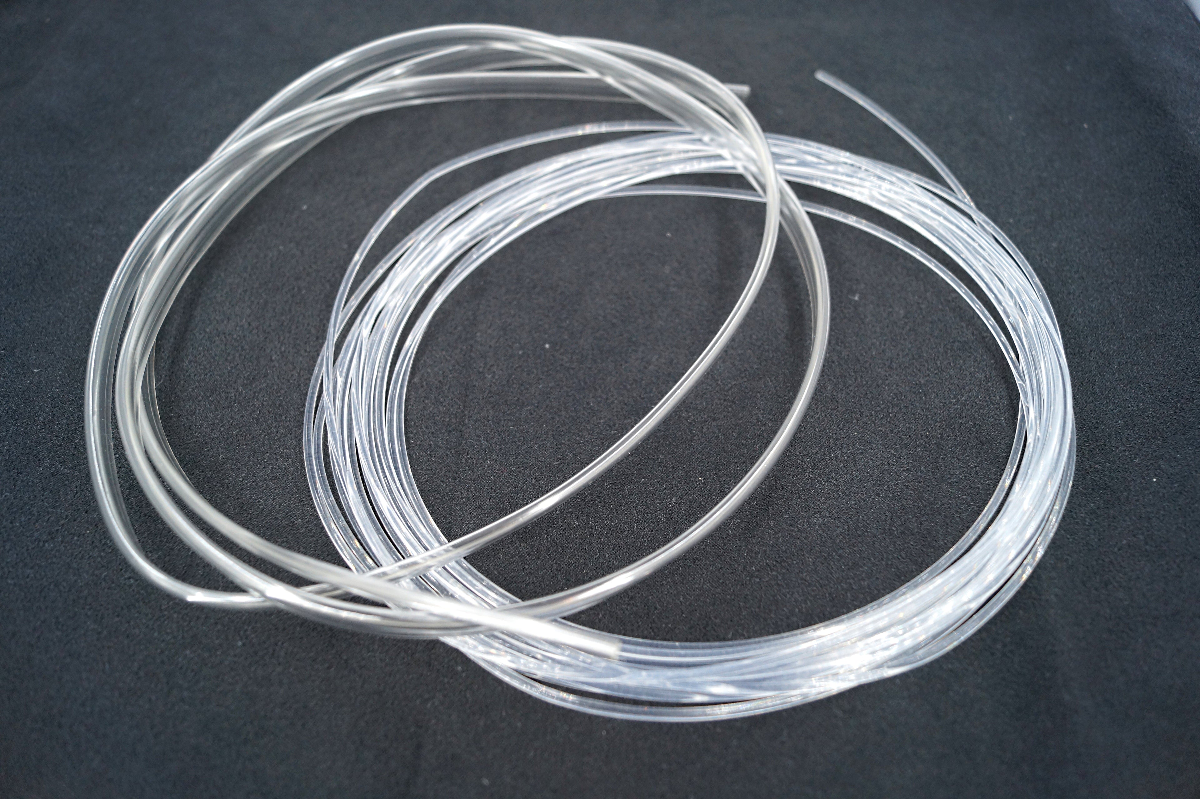 Lichtleiter mit Lasche Transparent für LED Ambientebeleuchtung Meterware