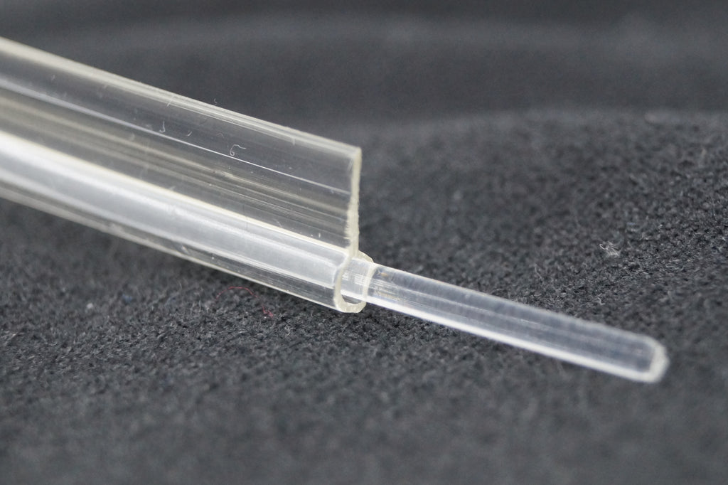 Lichtleiter mit Lasche Transparent für LED Ambientebeleuchtung Meterware