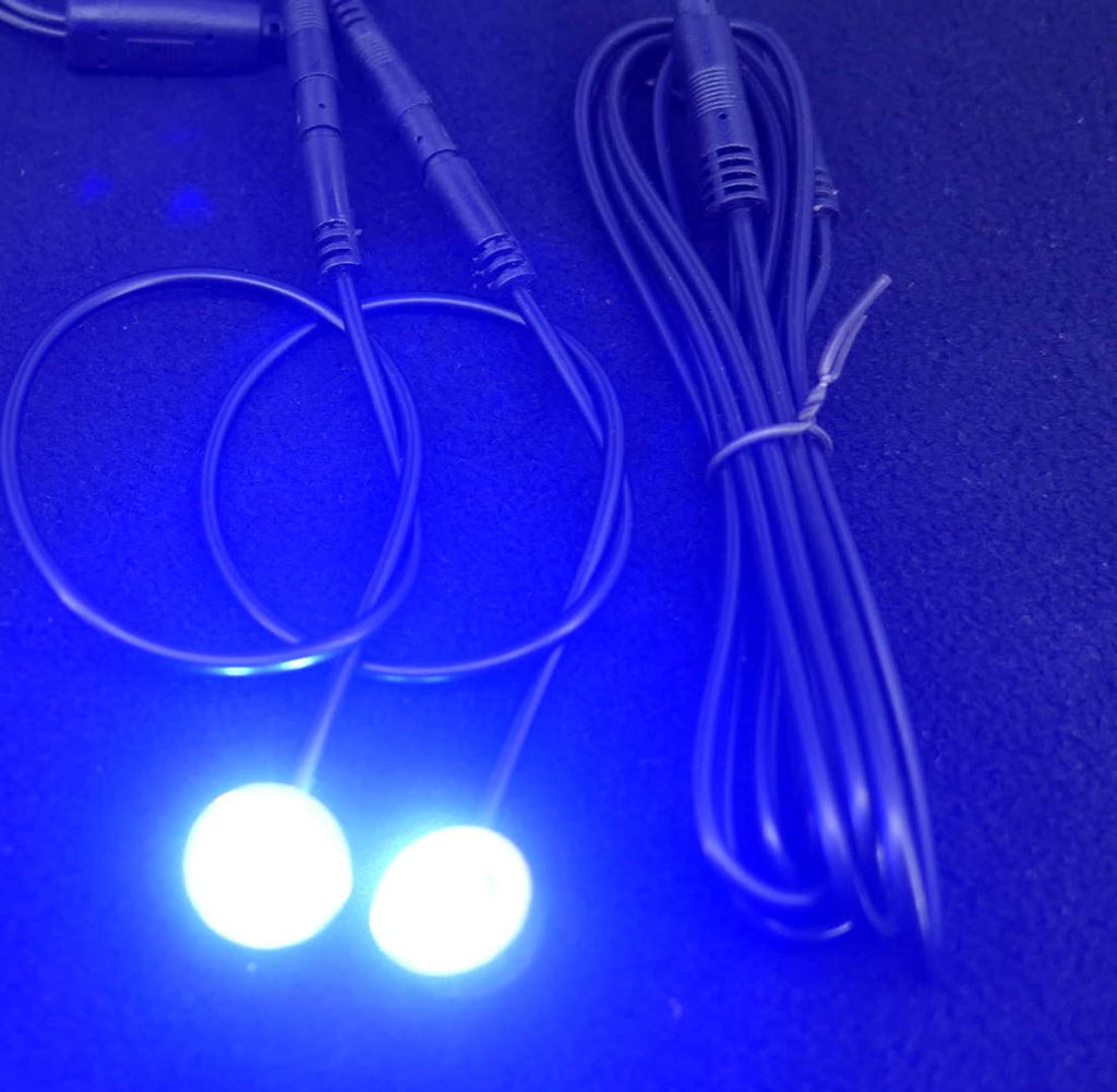 LED-RGB-Spotlichter leuchten blau