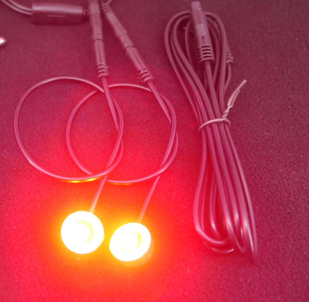 LED-RGB-Spotlichter leuchten rot-orange