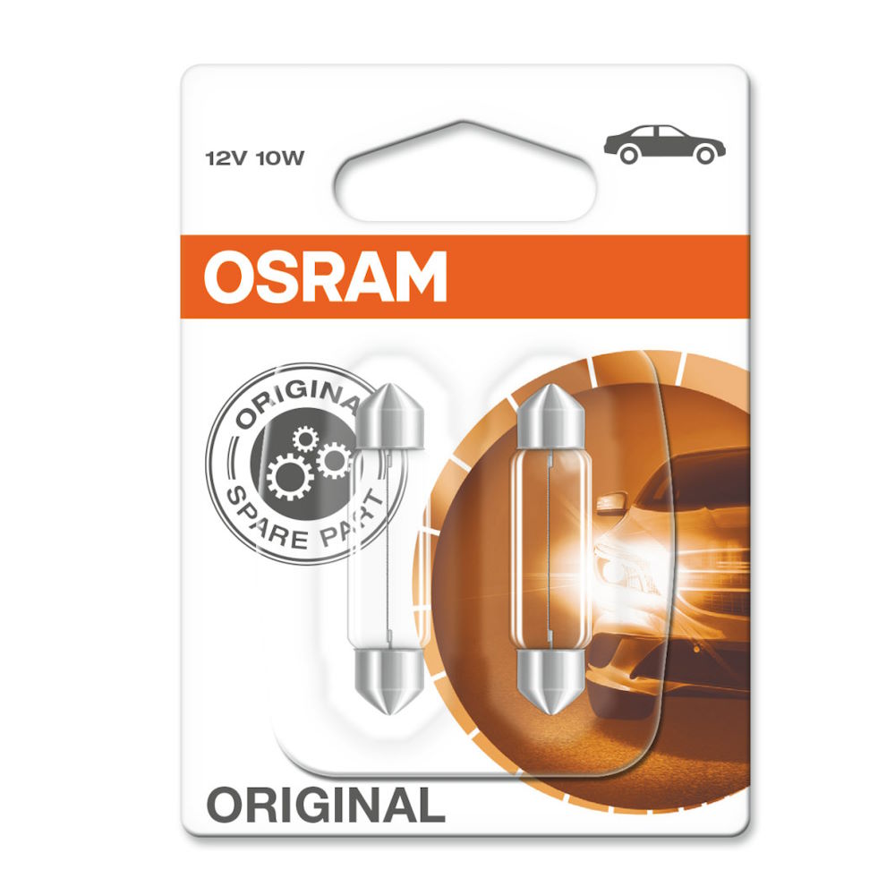 C10W Leuchtmittel 12V 10W (Beispielabbildung Osram)