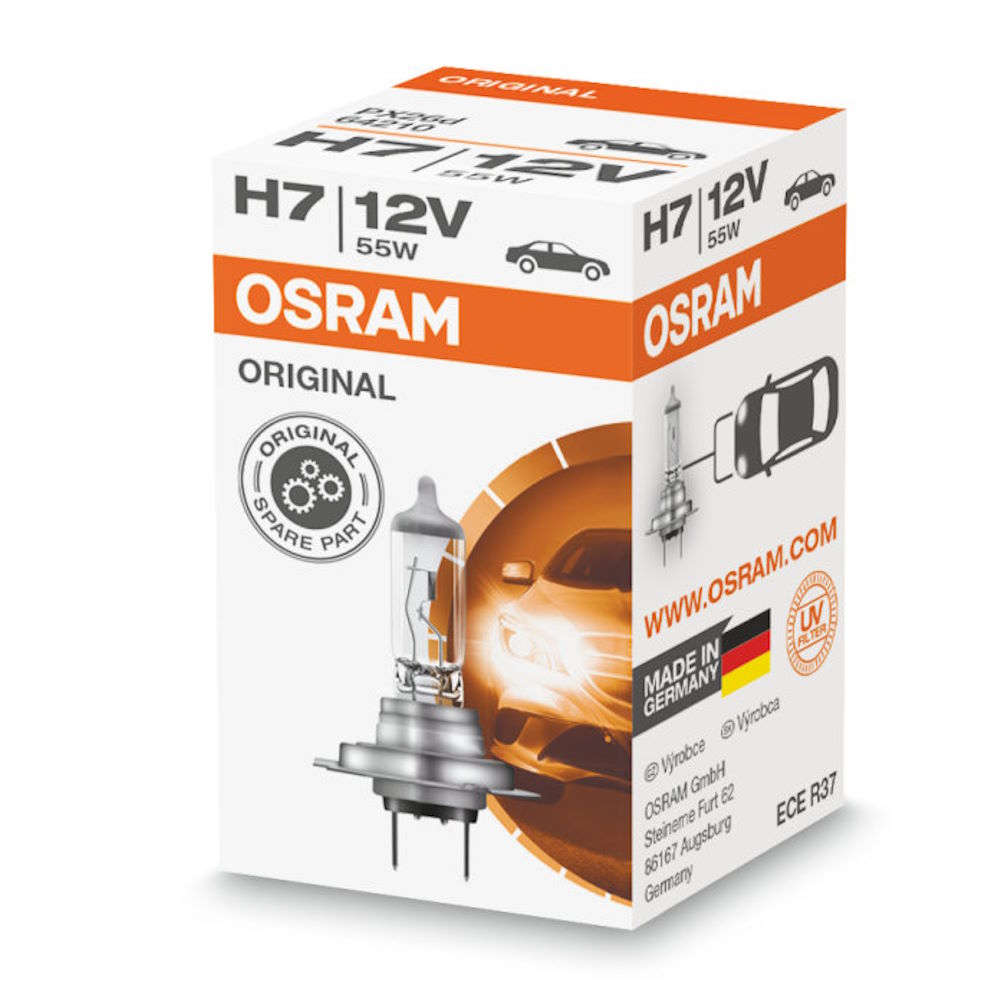 H7 Leuchtmittel 12V 55W (Beispielabbildung Osram)