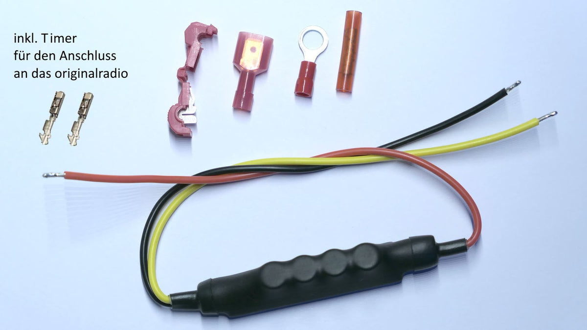 Signalfilter-Set mit zusätzlichen 2 MQS-Kontakten für den Quadlock-Stecker am Autoradio