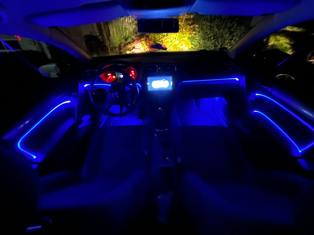 Golf6 Innenraum mit komplettem Ambiente-Umbau (Beispielbild, Lieferumfang siehe Beschreibung)