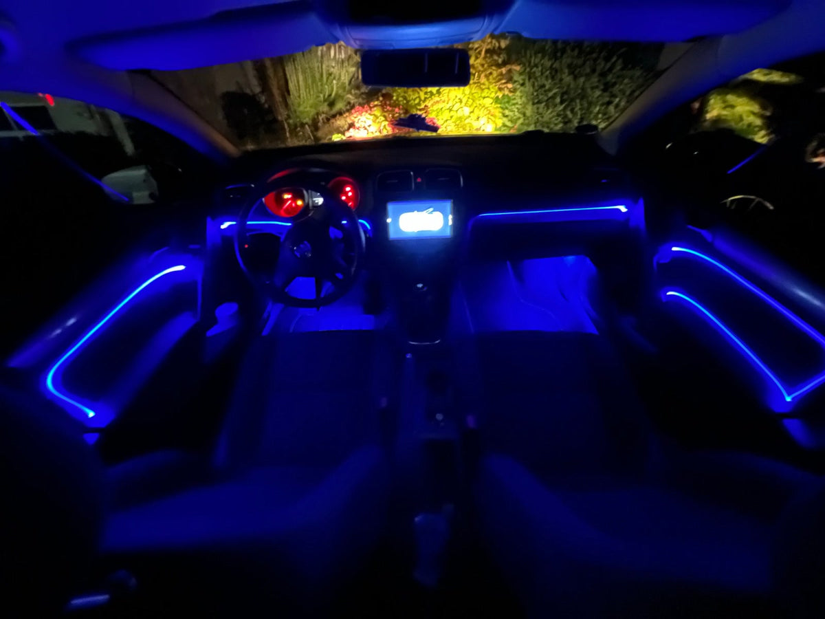 Golf6 Innenraum mit komplettem Ambiente-Umbau (Beispielbild, Lieferumfang siehe Beschreibung)