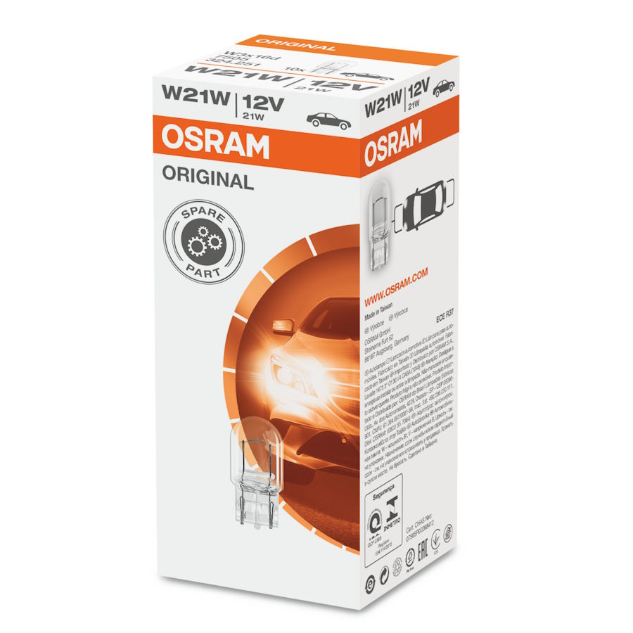 W21W Leuchtmittel 12V 21W (Beispielabbildung Osram)
